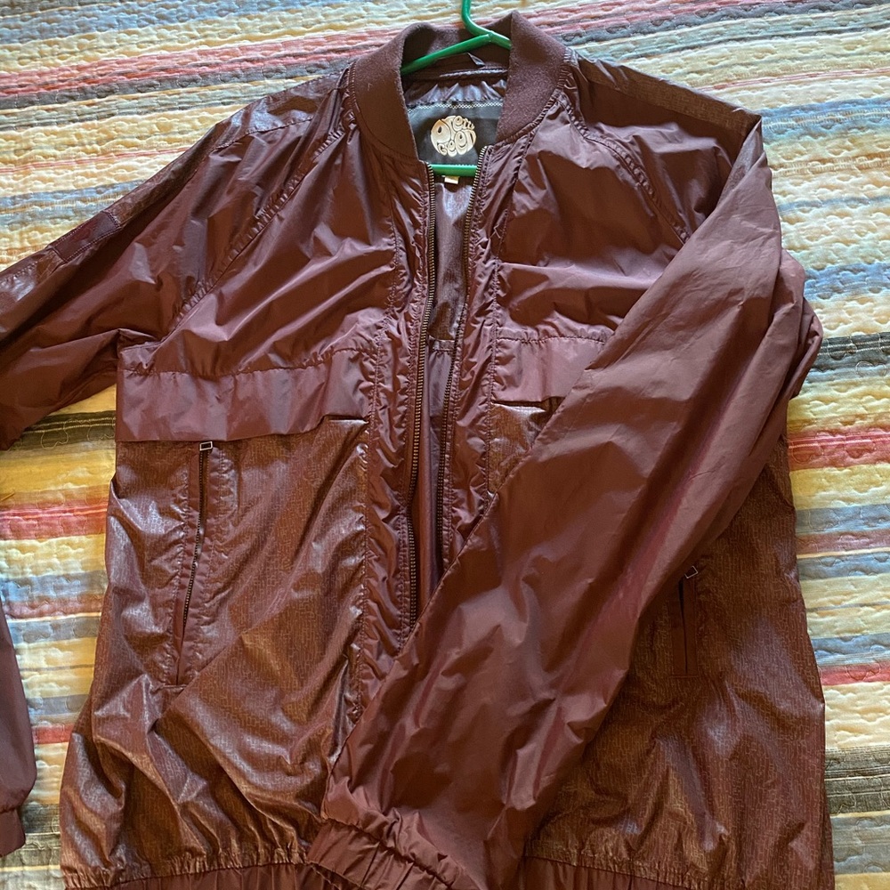 Thin purple windbreaker